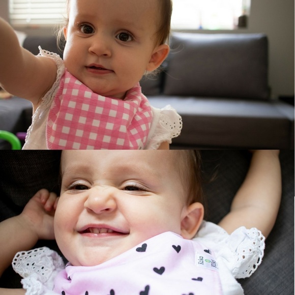 🐣 Koko n Kiki 8-pack Organic Bandana Bib Set 🐣 - Picture 6 of 8